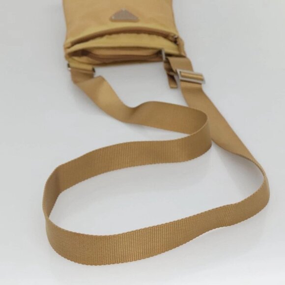 PRADA Shoulder Bag Nylon Beige Auth MX161 - Picture 7 of 16